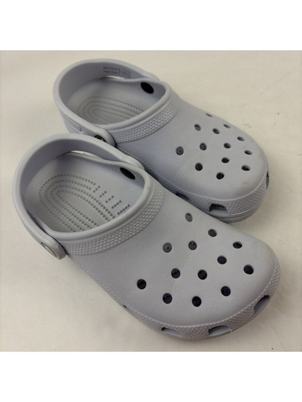 Crocs Classic Clog Kids Boys Girls Size J4 Light Blue Comfort Casual